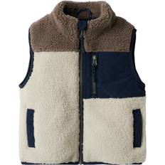 Veste Børnetøj Name It NMMMonico Fleecevest - Creme