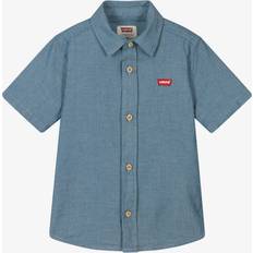 Blue Shirts Children's Clothing Levi's Short Sleeved Shirt - Blue