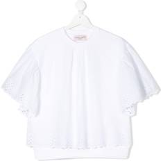 White Blouses & Tunics Alberta Ferretti TEEN Lace Trim Blouse - White