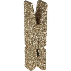 Tvättklämmor Mini Glitter - Guld
