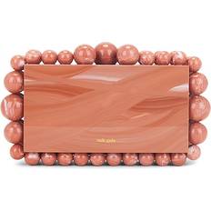 Vita Kuvertväskor Cult Gaia Korallrosa Clutch Med Topp Spänne - Pink