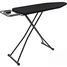 Folding Ironing Board with Jumbo Iron Rest - Black