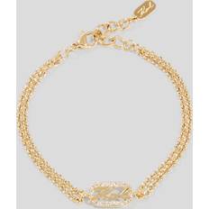 Smycken Karl Lagerfeld Signature Pavé Charm Bracelet - Gold