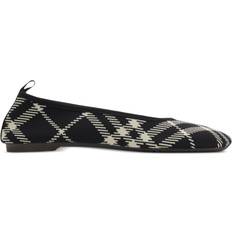 Burberry Ballerinas Burberry Check Knit Baby Ballerinas - Black