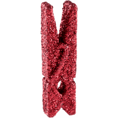 Tvättklämmor Mini Glitter - Röda