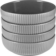 Soup Bowls Procook Helsinki Tableware Dark Grey Stoneware Pasta Set 20 cm Soup Bowl