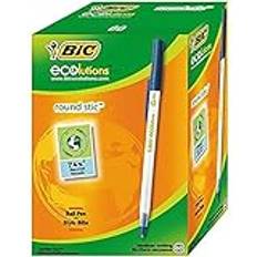 Blue Correction Tape & Fluid Bic Ecolutions Round Stic Pens Box of 60