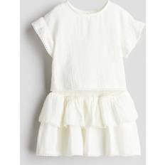 H&M Girls 2-Piece Cotton Muslin Set - White