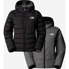 Polyester Jackets The North Face Boy's Reversible Perrito Hooded Jacket - Black/Smoked Pearl