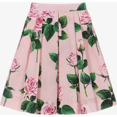 Pink Skirts Children's Clothing Dolce & Gabbana Girls Cotton Roses Skirt Pink
