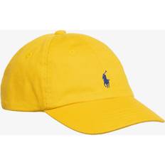 Babies Caps Children's Clothing Ralph Lauren Baby Boys Yellow Cotton Pony Cap - Yellow