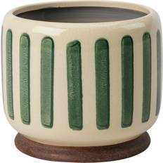 Pots, Plants & Cultivation Burgon & Ball Zimmerpflanzentopf Collector 13 cm Grün Gestreift