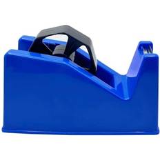 The Home Fusion Company Large Tape Dispenser Heavy Duty Desktop Office Sellotape Pack Holder Blue