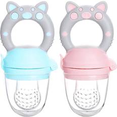 Food Feeders Wejoy 2pcs Baby Food Feeder Piggy Shape