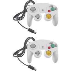 Wejoy 2 pcs Wired Dual Shock GameCube Controller