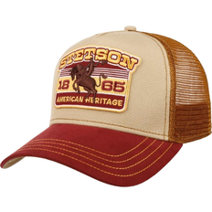 Stetson Heritage Rodeo Trucker Cap - Beige/Red