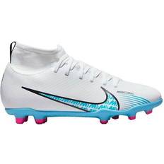 Nike Kinder Fußballschuhe Mercurial Superfly 9 Club FG/MG - Blanc