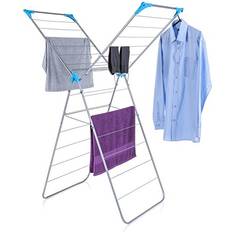 Minky Clothing Care Minky X Wing Indoor Airer with Drying Space - White/Blue