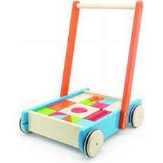 Pintoy Baby Walker Duwwagen Met Blokken