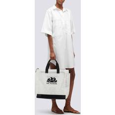 White Beach Bags Sundek Big Mesh Beach Bag - White