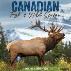 Office Supplies Willow Creek Press Canadian Fish and Wild Game 2026 Wall Calendar