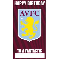 Blue Cards & Invitations Aston Villa FC Birthday Card