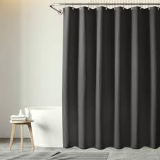 Ebern Designs Waffle Textured Heavy Duty Thick Fabric Shower Curtains