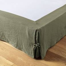Cache Sommiers Gaze De Coton Uni 180x200 cm Cache Sommier