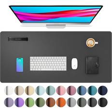 Aothia Leather Desk Pad Protector Non-Slip PU