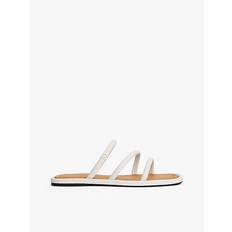 Tommy Hilfiger Slides Tommy Hilfiger Pantoletten Strappy Leather Mule - Weiß