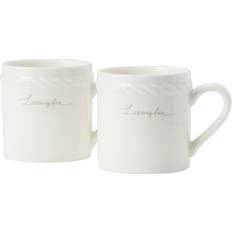 Lexington Kökstillbehör Lexington Espressomugg I Porslin Set Med 2 Vit/Beige Espressokopp 2st