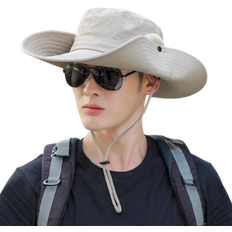 Zeblaze Increased Brim Sun Hat Men's - Black