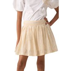Beige Skirts Children's Clothing Angel & Rocket Girls Stripe Skort Cream