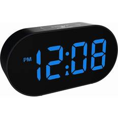 Alarm Clocks Plumeet Digital Alarm Clock with Adjustable Brightness Dimmer