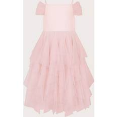 Monsoon Kids' Scarlett Ruffle Dress - Pink