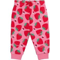 Frugi Kids' Snuggle Organic Cotton Strawberry Crawler Joggers - Pink