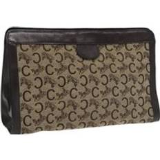 Leopard Clutches Celine Preloved Monogram Clutch Women - Brown