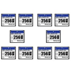 Memory Cards & USB Flash Drives Jojomino 10X 256MB Compact Flash Memory Card