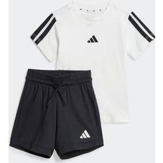 adidas Essentials Tee Set Barn - White/Black
