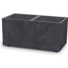 Prosperplast Flower Pot Sierra Case Beton Effect Black Concrete