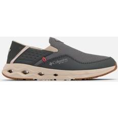 Grey - Men Boat Shoes Columbia Bahama X Slip-On Shoe - Wide - Grey