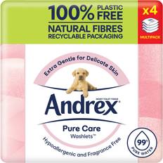 Andrex Pure Care Washlets Moist Toilet Tissue Multipack 4 x 36 Sheets White