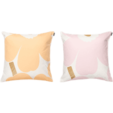 Marimekko Kuddöverdrag Marimekko Unikko Kuddfodral 50x50 cm 2-Pack Vit Kuddöverdrag Rosa, Vit