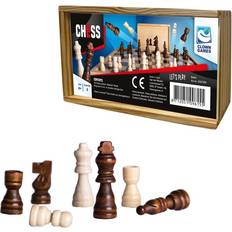 Bordspellen Clown Games Schaakstukken Hout 32dlg