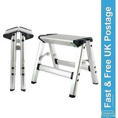 Aluminum Step Stools PLS Caravan Lightweight Folding Double Sided Aluminium Step Stool 150kg