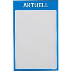 UltraDEX DIN A4 Inforahmen Magnetisch Blau 22,5 x 35,2 cm 5 Stück
