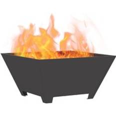 VidaXL Fire Pits & Fire Baskets vidaXL Fire Pit Square Black 60x60x30 cm Steel
