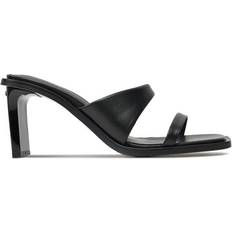 Calvin Klein Læder Hæle Sandaler Dame - Sort