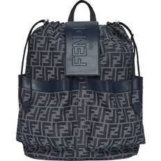 Fendi Backpacks Fendi Strike Medium FF Jacquard Backpack - Blue