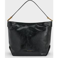 Charles & Keith Sianna Slouchy Hobo Bag Black